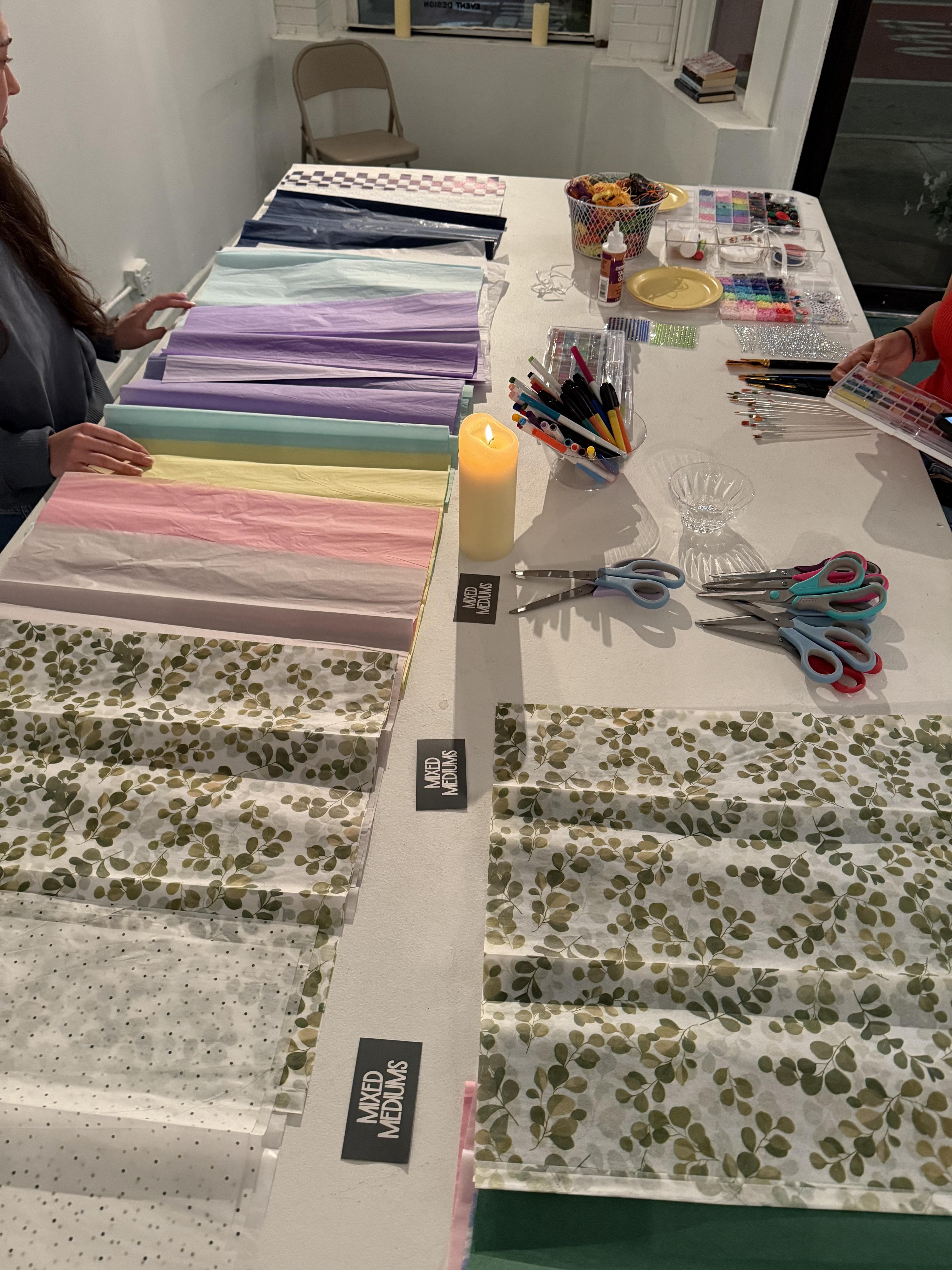 Hands-on craft workshop session